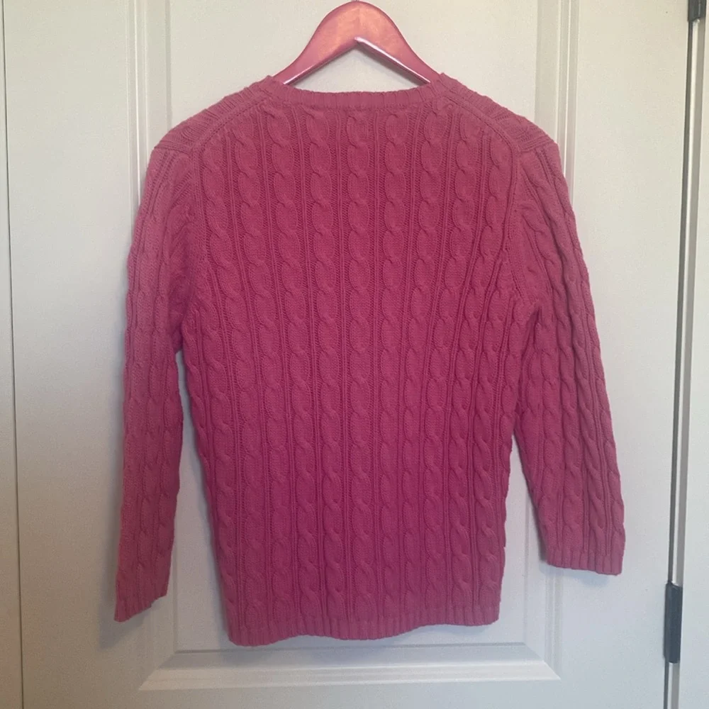 Pink Gap‎ Women's Cable Knit Cardigan Sweater